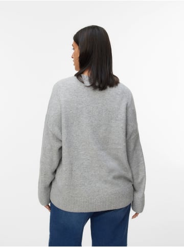 Vero Moda Strickpullover in Light Grey Melange