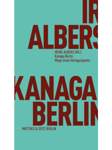 Matthes & Seitz Berlin Buch - Kanaga Berlin
