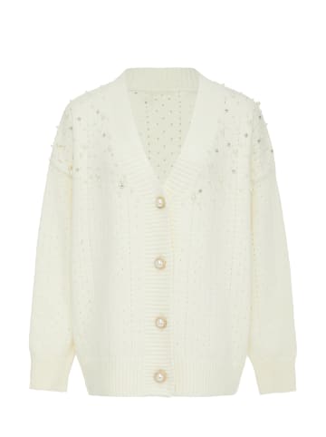 caissa Strickjacke in Wollweiss