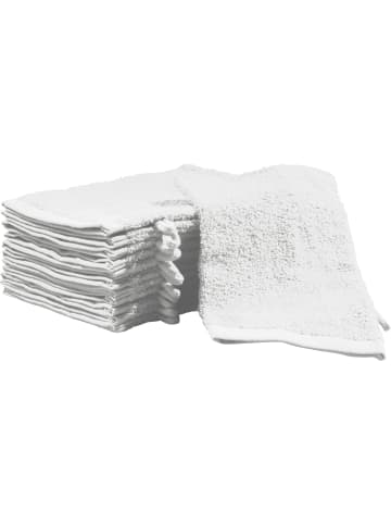 REDBEST Frottier Waschhandschuh 12er-Pack Oceanside in weiß