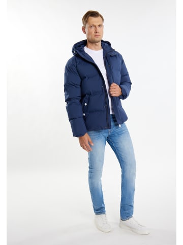 DreiMaster Maritim Winterjacke Mit Wattierung in Marine