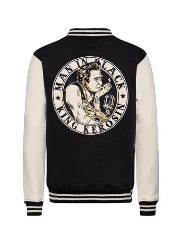 King Kerosin King Kerosin College Jacke Man in Black in schwarz