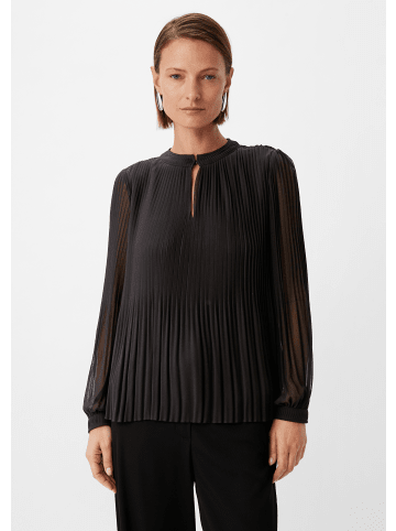 comma Bluse langarm in Schwarz