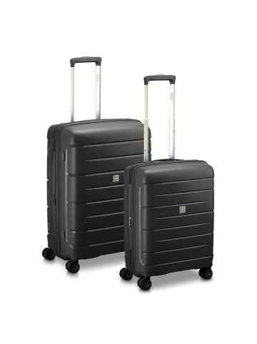 MODO by roncato Starlight 3.0 4 Rollen Kofferset 2-teilig mit Dehnfalte in black