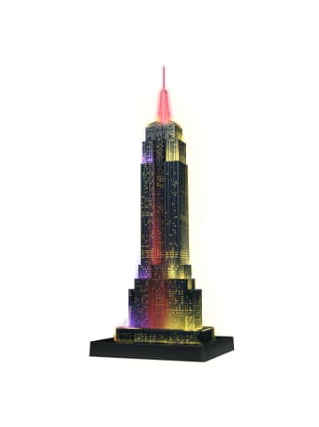 Ravensburger Konstruktionsspiel Puzzle 216 Teile Empire State Building bei Nacht 10-99 Jahre in bunt