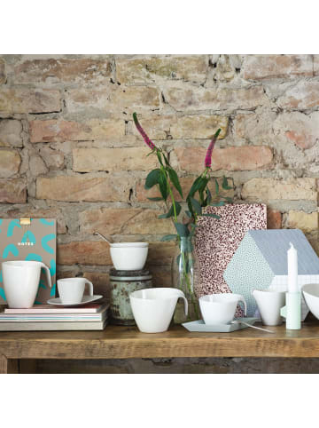 Villeroy & Boch 6er Set Kaffeetassen mit Untertassen Flow 200 ml in weiß