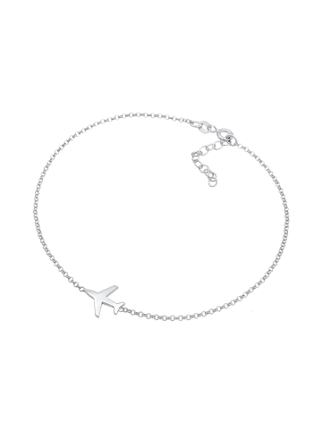 Elli Fußschmuck 925 Sterling Silber Flugzeug in Silber