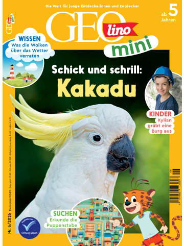 meinabo.de Gutschein: 15 Ausgaben GEOLINO MINI