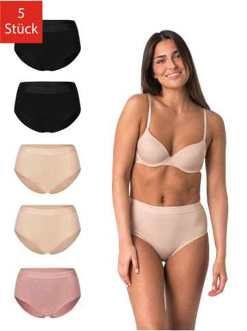 Elsie 5er Pack High Waist Hüftslip in Mix