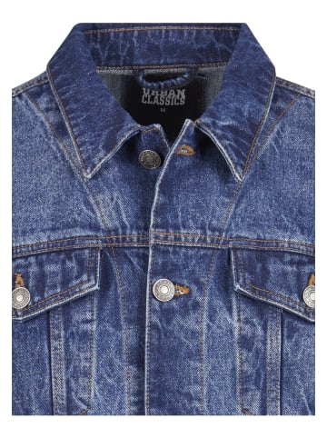 Urban Classics Denim Jacket in new mid blue washed