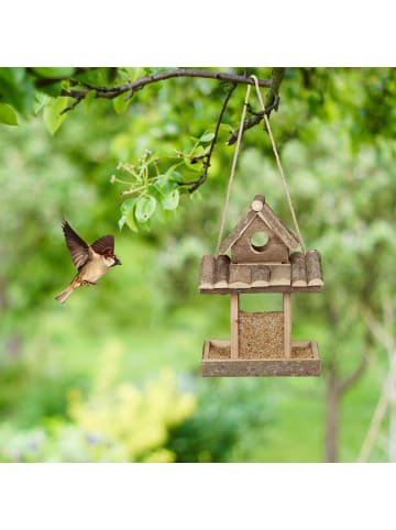 relaxdays Vogelfutterhaus in Natur