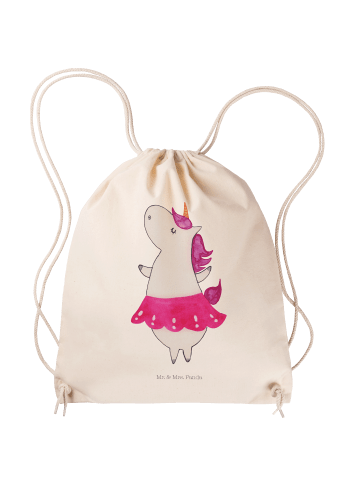 Mr. & Mrs. Panda Sportbeutel Einhorn Ballerina ohne Spruch in Creme