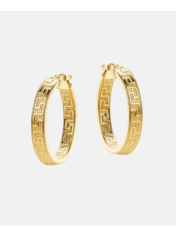 Vanlere Creolen aus 375 Gelbgold
