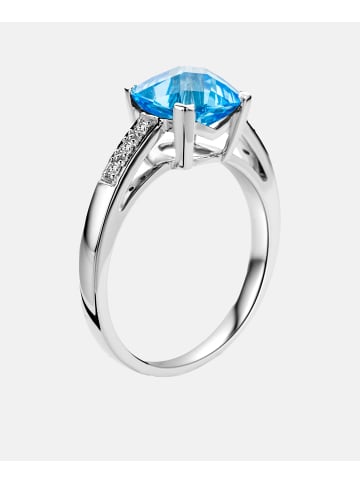 Diamant L'éternel Ring aus 375 Weißgold mit Diamant mit Topas