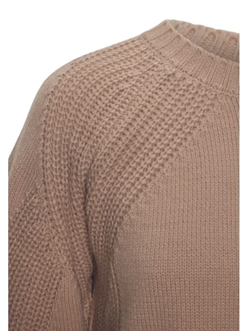 LASCANA Strickpullover in camelfarben