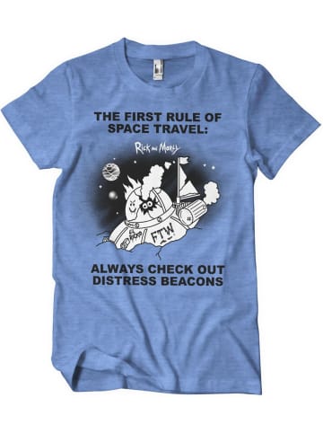 Rick and Morty T-Shirt in Blau