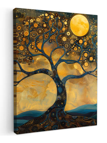 MuchoWow Leinwand Bilder Vollmond