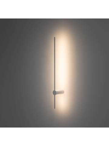 Licht-Erlebnisse Wandlampe EEK G (B)5.5 x (H)80 cm in Weiß