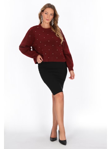 faina Sweater in wine red