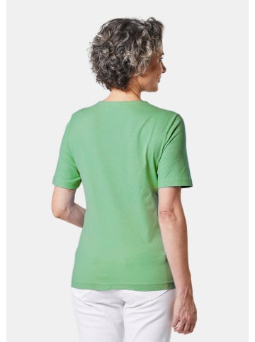 GOLDNER T-Shirt Basic Baumwollshirt mit kurzem Arm in mintgrün