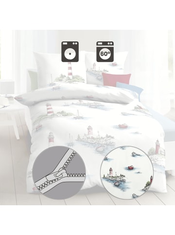 kaeppel Mako-Satin Bettwäsche in blau