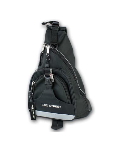 Bag Street Freizeitrucksack Nylon schwarz ca. 32cm breit ca. 45cm hoch