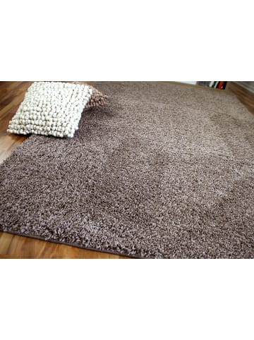 Snapstyle Luxus Hochflor Langflor Teppich Milano in Mauve