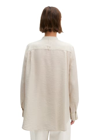 Marc O'Polo Crinkle-Bluse regular in Grey Silk