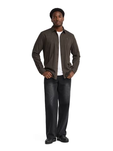 Polo Club Hemd MAN RIGBY GO LEONARD LONG SLEEVE SLIM FIT in Dunkelbraun Vigore