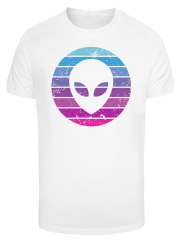 F4NT4STIC T-Shirt Alien Kopf in weiß