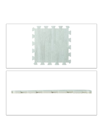 relaxdays 45x Bodenschutzmatte in Weiß