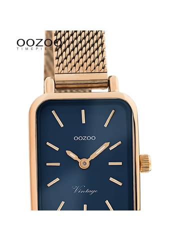 Oozoo Armbanduhr Oozoo Vintage Series roségold extra groß (ca. 26x21mm)