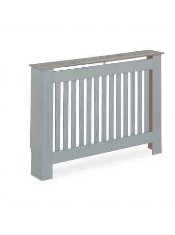 relaxdays Heizkörperverkleidung in Grau - (B)112 x (H)83 x (T)19 cm