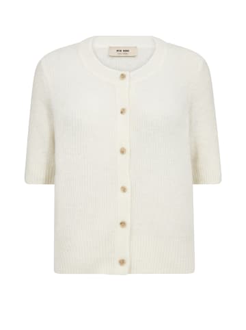 Mos Mosh Kurzarm-Strickjacke MMThora in ecru
