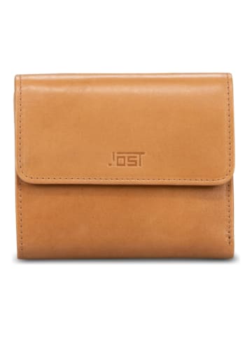 Jost Rana Geldbörse RFID Schutz Leder 12 cm cognac