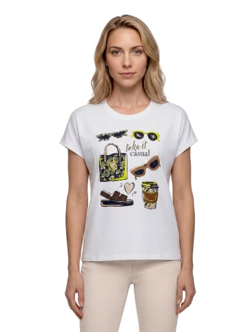 Betty Barclay Casual-Shirt mit Aufdruck in Patch White/Brown