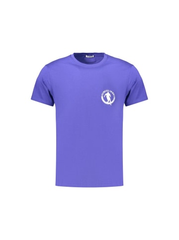 Bikkembergs Blau Herren T-Shirt aus Baumwolle