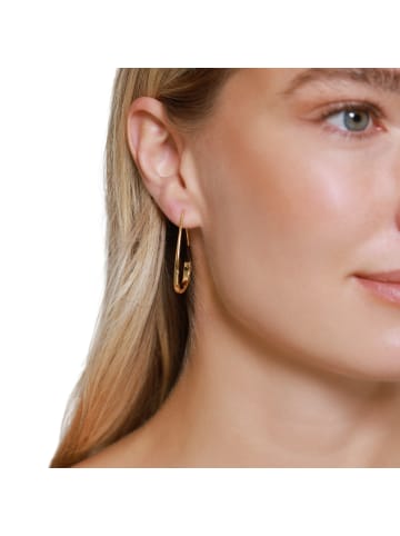 Steel_Art Creolen Damen Sveva silberfarben poliert in goldfarben