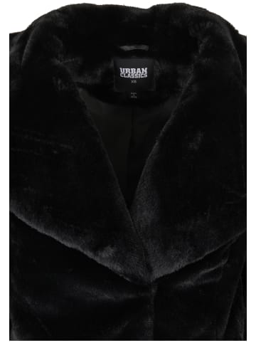 Urban Classics Urban Classics Damen Ladies Lapel Teddy Jacket in black
