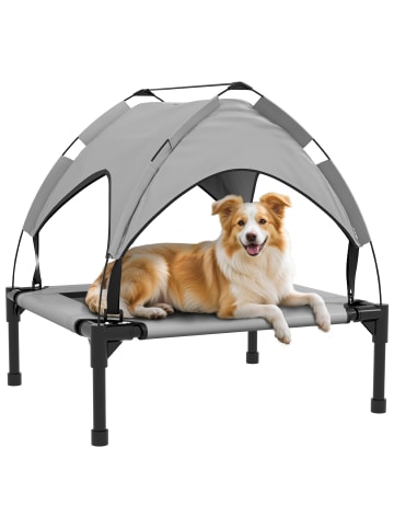 Pawhut Hundeliege Outdoor mit Dach 91L x 76B x 89H cm