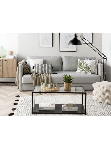 Beliani 3-Sitzer Sofa EKSJO in Grau - (W) 220 x (H) 87 x (L) 102 cm