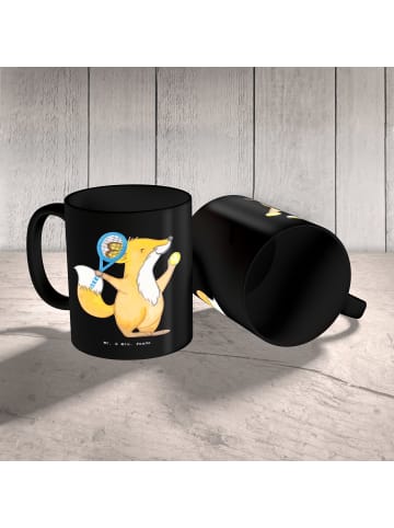 Mr. & Mrs. Panda Tasse Tennis Lebensweisheit mit Spruch in Schwarz