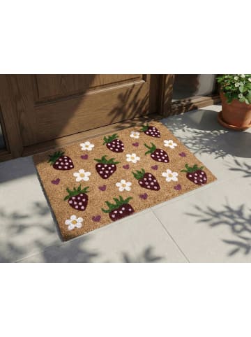 Beliani Fußmatte SHAININ in Bunt - (W) 45 x (L) 75 cm