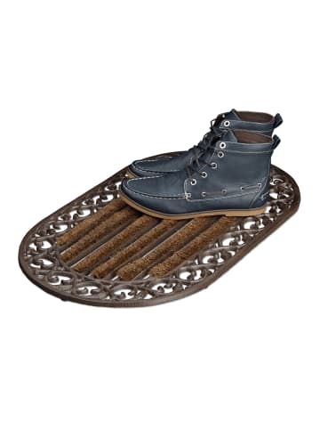 relaxdays 2 x Fußabtreter in Bronze - (B)73 x (T)42 cm