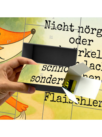 Mr. & Mrs. Panda Weihnachtskalender Fuchs Laterne Design mit Spruch in Weiß