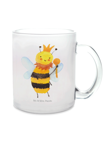 Mr. & Mrs. Panda Glas Biene König ohne Spruch in Transparent