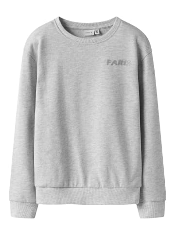 name it Sweatshirt in Light Grey Melange