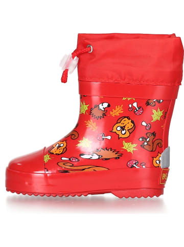 Playshoes Kinder Gummistiefel "Waldtiere" in Rot