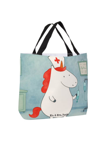 Mr. & Mrs. Panda Shopper Einhorn Krankenschwester Design ohne Sp... in Weiß
