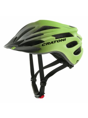Cratoni Fahrradhelm Pacer Jr in schwarz/lime matt